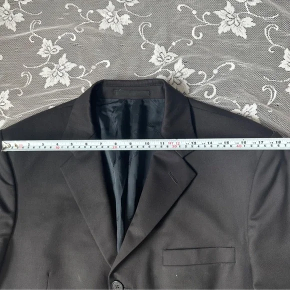 Versace Classic Black Wool Blazer Size 52
